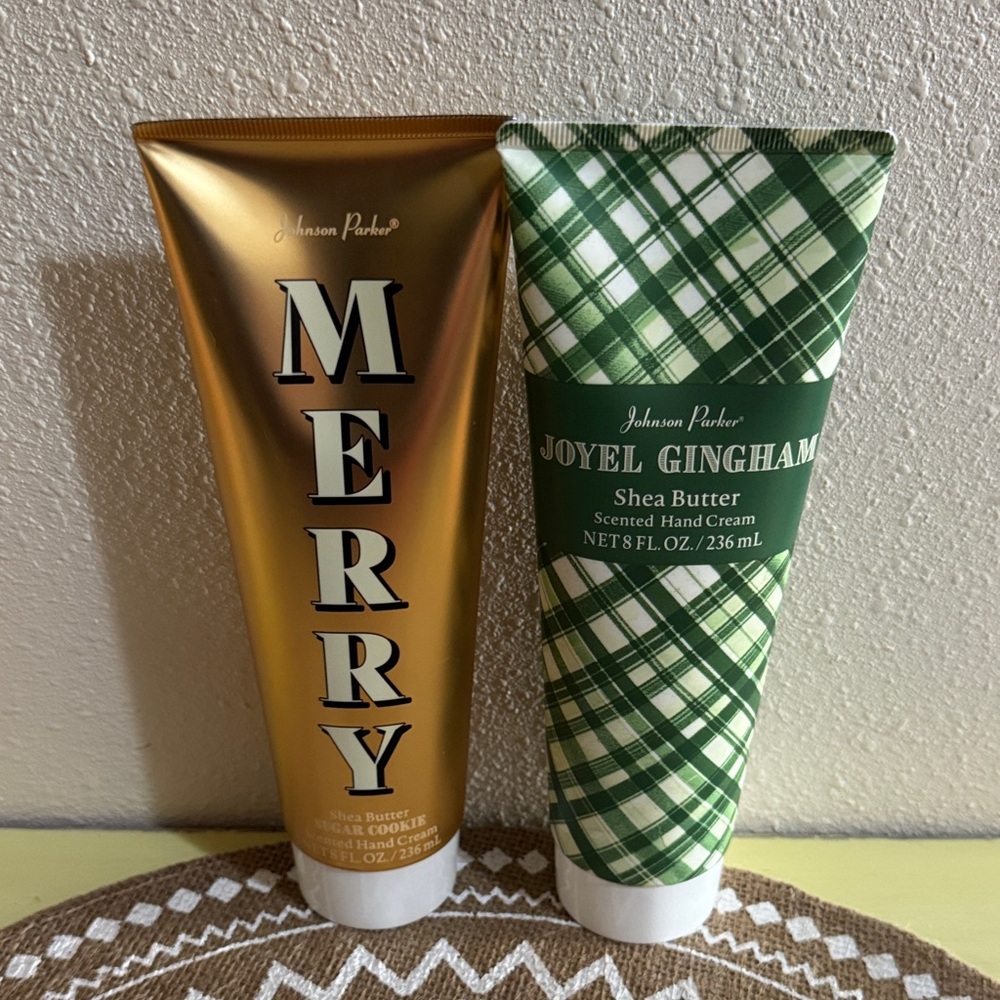 Merry Sugar Cookie  & Joyel Gingham Shea Butter Hand Cream Set Johnson Parker